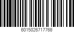 Código de barras (EAN, GTIN, SKU, ISBN): '6015026717768'