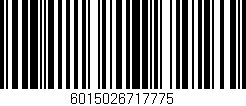 Código de barras (EAN, GTIN, SKU, ISBN): '6015026717775'