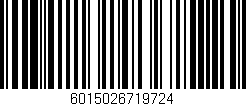 Código de barras (EAN, GTIN, SKU, ISBN): '6015026719724'