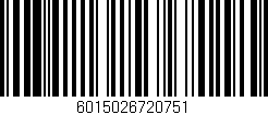 Código de barras (EAN, GTIN, SKU, ISBN): '6015026720751'