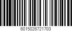 Código de barras (EAN, GTIN, SKU, ISBN): '6015026721703'