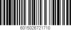 Código de barras (EAN, GTIN, SKU, ISBN): '6015026721710'