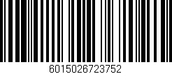 Código de barras (EAN, GTIN, SKU, ISBN): '6015026723752'
