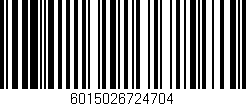 Código de barras (EAN, GTIN, SKU, ISBN): '6015026724704'