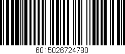 Código de barras (EAN, GTIN, SKU, ISBN): '6015026724780'