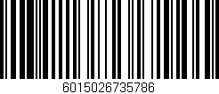 Código de barras (EAN, GTIN, SKU, ISBN): '6015026735786'