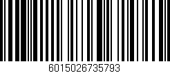 Código de barras (EAN, GTIN, SKU, ISBN): '6015026735793'