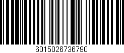 Código de barras (EAN, GTIN, SKU, ISBN): '6015026736790'