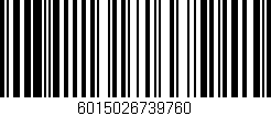 Código de barras (EAN, GTIN, SKU, ISBN): '6015026739760'