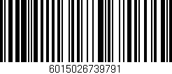 Código de barras (EAN, GTIN, SKU, ISBN): '6015026739791'