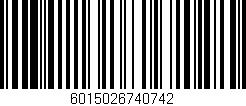 Código de barras (EAN, GTIN, SKU, ISBN): '6015026740742'