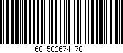 Código de barras (EAN, GTIN, SKU, ISBN): '6015026741701'