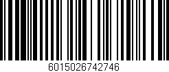 Código de barras (EAN, GTIN, SKU, ISBN): '6015026742746'