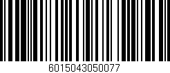 Código de barras (EAN, GTIN, SKU, ISBN): '6015043050077'
