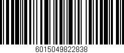 Código de barras (EAN, GTIN, SKU, ISBN): '6015049822838'
