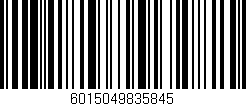 Código de barras (EAN, GTIN, SKU, ISBN): '6015049835845'