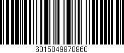 Código de barras (EAN, GTIN, SKU, ISBN): '6015049870860'