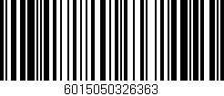 Código de barras (EAN, GTIN, SKU, ISBN): '6015050326363'