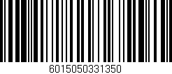 Código de barras (EAN, GTIN, SKU, ISBN): '6015050331350'