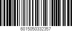 Código de barras (EAN, GTIN, SKU, ISBN): '6015050332357'