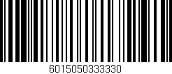 Código de barras (EAN, GTIN, SKU, ISBN): '6015050333330'