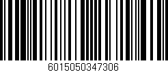 Código de barras (EAN, GTIN, SKU, ISBN): '6015050347306'