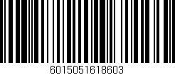 Código de barras (EAN, GTIN, SKU, ISBN): '6015051618603'
