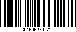 Código de barras (EAN, GTIN, SKU, ISBN): '6015052780712'