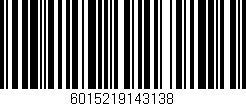 Código de barras (EAN, GTIN, SKU, ISBN): '6015219143138'