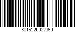 Código de barras (EAN, GTIN, SKU, ISBN): '6015220932950'