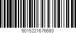 Código de barras (EAN, GTIN, SKU, ISBN): '6015221676693'