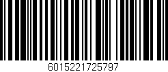 Código de barras (EAN, GTIN, SKU, ISBN): '6015221725797'
