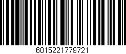 Código de barras (EAN, GTIN, SKU, ISBN): '6015221779721'