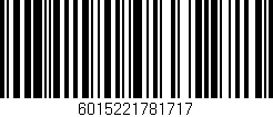 Código de barras (EAN, GTIN, SKU, ISBN): '6015221781717'