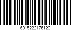 Código de barras (EAN, GTIN, SKU, ISBN): '6015222176123'