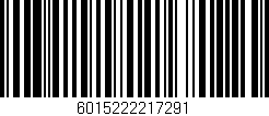 Código de barras (EAN, GTIN, SKU, ISBN): '6015222217291'