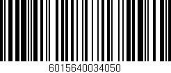 Código de barras (EAN, GTIN, SKU, ISBN): '6015640034050'