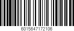 Código de barras (EAN, GTIN, SKU, ISBN): '6015647172106'