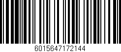 Código de barras (EAN, GTIN, SKU, ISBN): '6015647172144'
