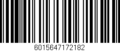 Código de barras (EAN, GTIN, SKU, ISBN): '6015647172182'
