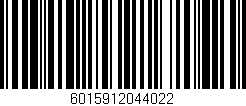 Código de barras (EAN, GTIN, SKU, ISBN): '6015912044022'
