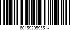 Código de barras (EAN, GTIN, SKU, ISBN): '6015929596514'
