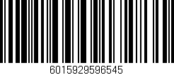 Código de barras (EAN, GTIN, SKU, ISBN): '6015929596545'