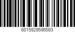 Código de barras (EAN, GTIN, SKU, ISBN): '6015929596583'
