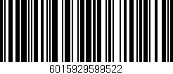 Código de barras (EAN, GTIN, SKU, ISBN): '6015929599522'