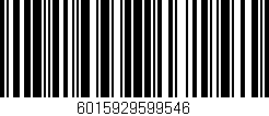 Código de barras (EAN, GTIN, SKU, ISBN): '6015929599546'