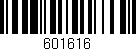 Código de barras (EAN, GTIN, SKU, ISBN): '601616'