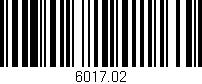 Código de barras (EAN, GTIN, SKU, ISBN): '6017.02'