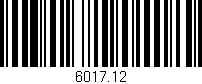 Código de barras (EAN, GTIN, SKU, ISBN): '6017.12'