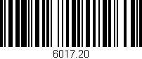 Código de barras (EAN, GTIN, SKU, ISBN): '6017.20'